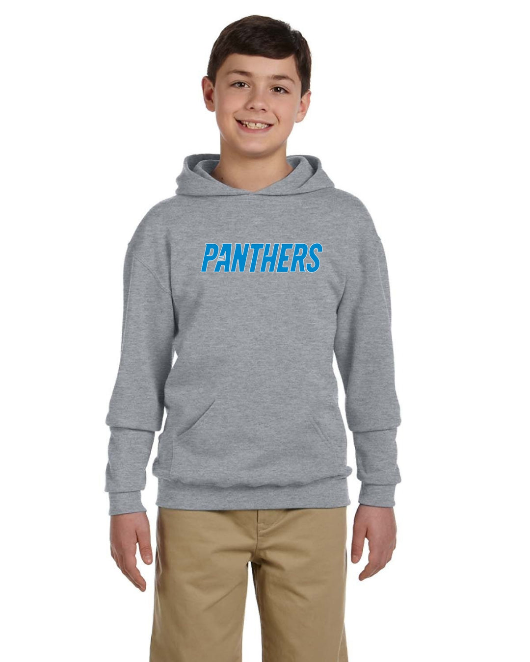 Sudadera con capucha y jersey de polar NuBlend® de 8 oz para jóvenes de los Panthers de fútbol bandera (996Y)