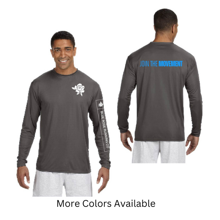 Blue Rose Running - Men's Cooling Performance Long Sleeve Tee (N3165)