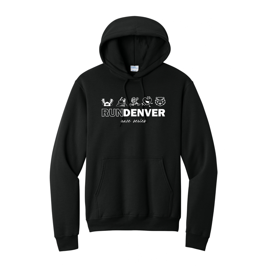 Run Denver - Unisex Fleece Pullover Hooded Sweatshirt (PC78H)