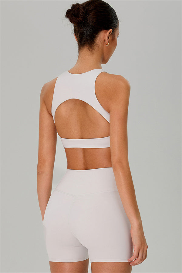 The Jewel Crop Top Crossover Shorts 2-Piece Set