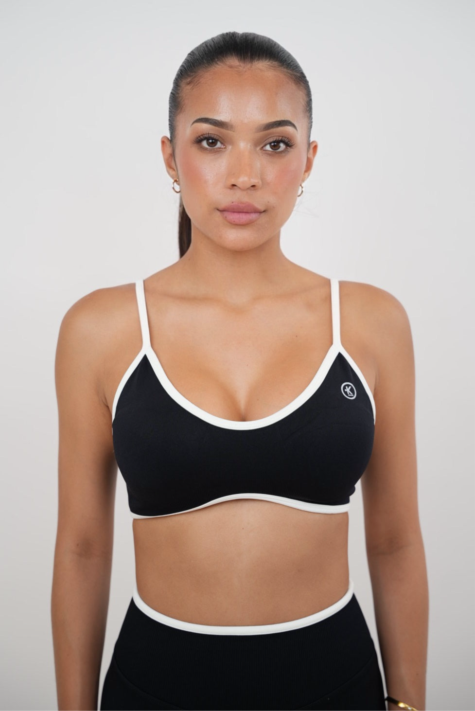 Passion is Power Black Sports Bra