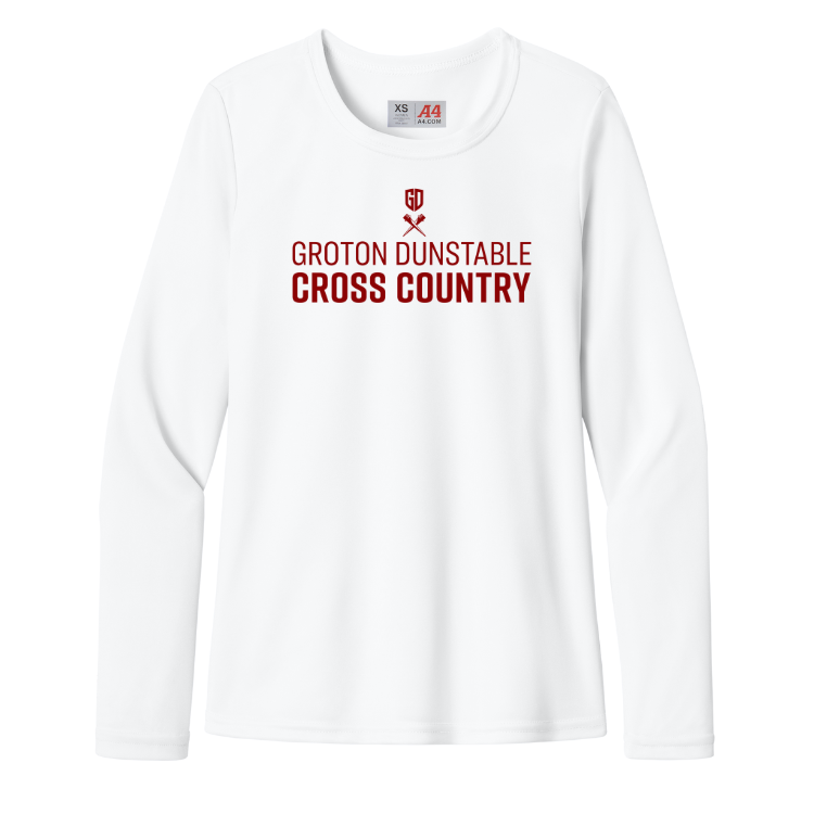 Groton Dunstable Cross Country - A4 Women's Cooling Performance Long Sleeve Tee (A4NW3002)