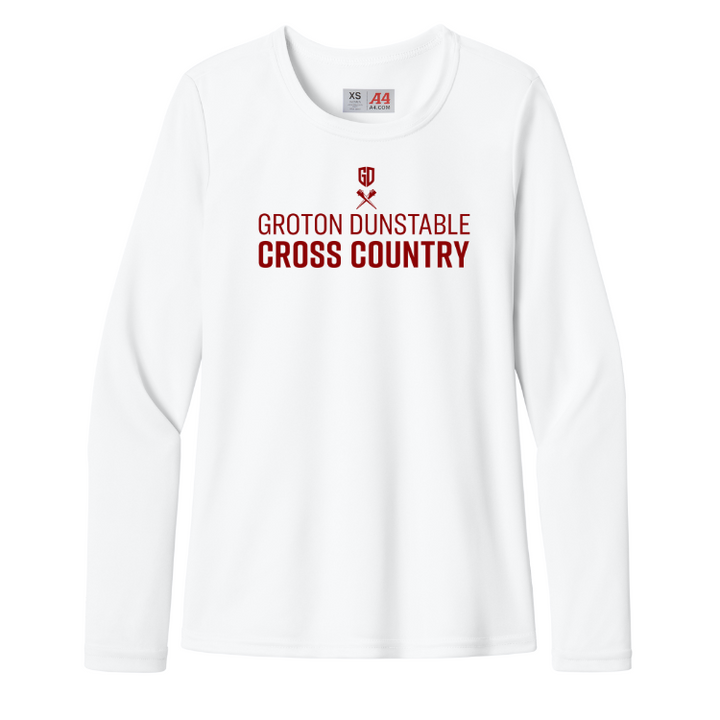Groton Dunstable Cross Country - A4 Women's Cooling Performance Long Sleeve Tee (A4NW3002)