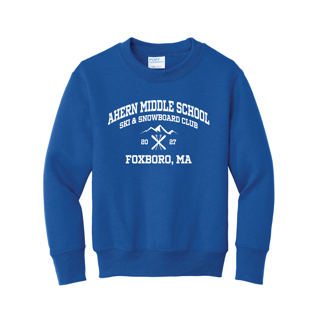 Ahern Ski Club 2027 - Youth Unisex Core Fleece Crewneck Sweatshirt (PC78Y)
