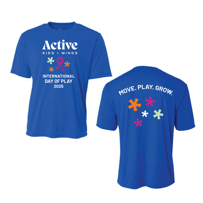 Active Kids & Minds International Day of Play - ADULT Performance Tee (PC380)
