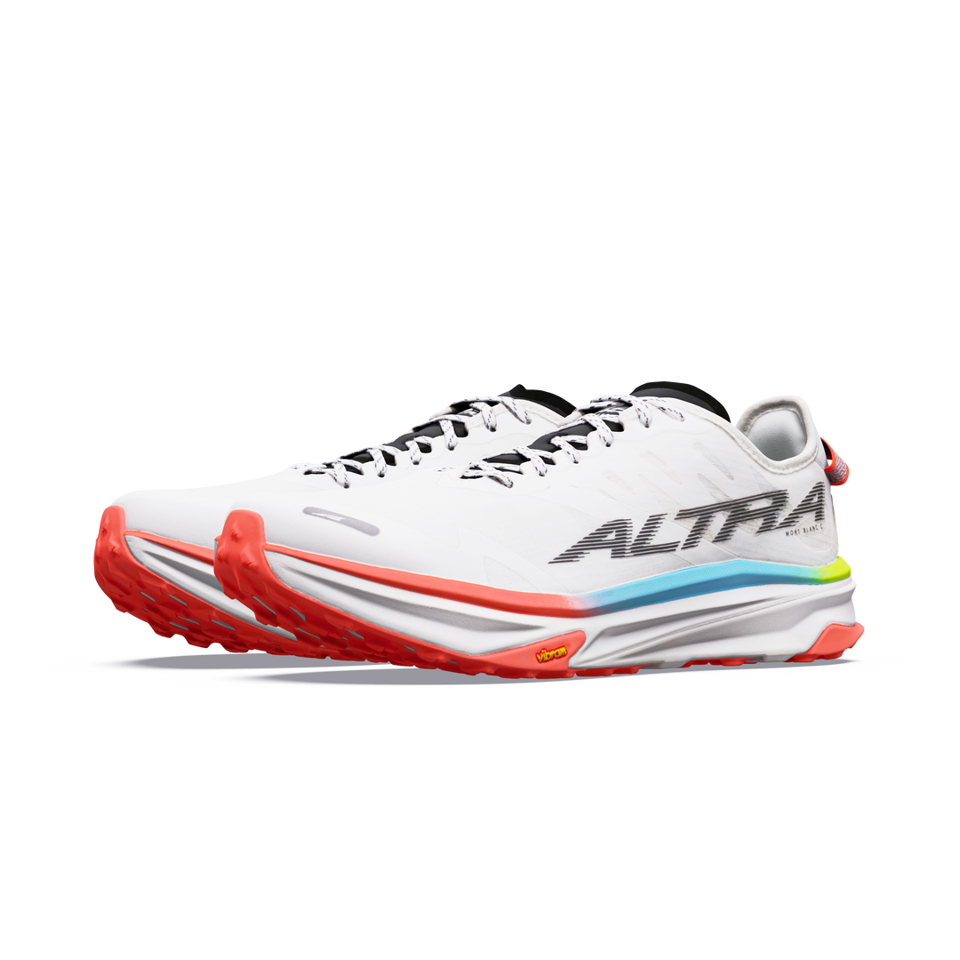 Altra Mens Men's Mont Blanc Carbon - White/black/firey Coral