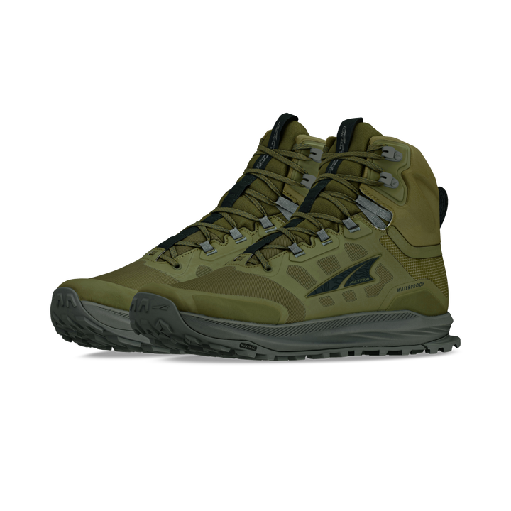 Altra Mens Lone Peak 9 Wp Mid - Green