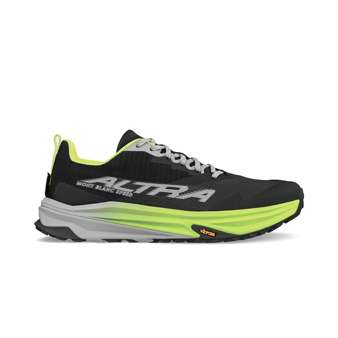 Altra Mens Men's Mont Blanc Speed - Black/lime