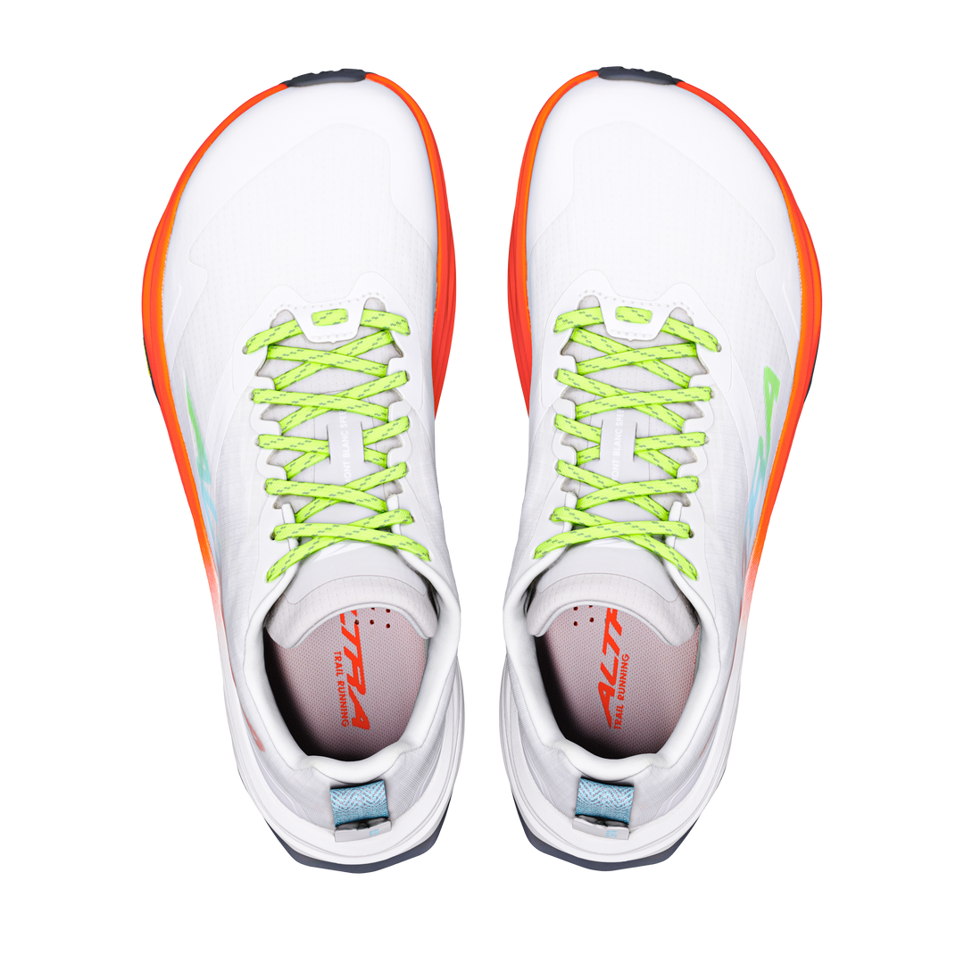 Altra Mens Men's Mont Blanc Speed - White/fry Coral/vpr Blu