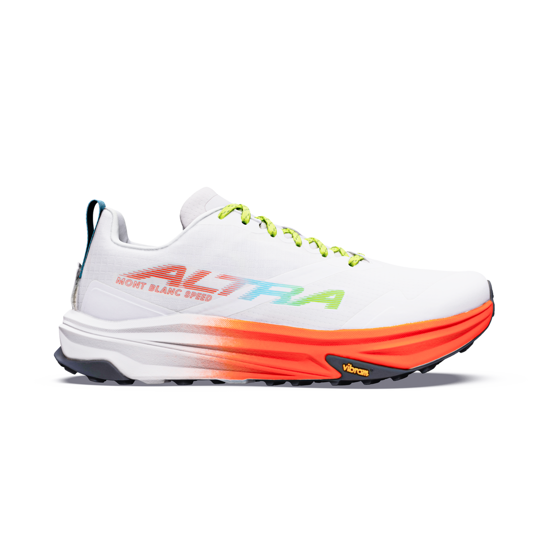 Altra Womens Women's Mont Blanc Speed - White/fry Coral/vpr Blu