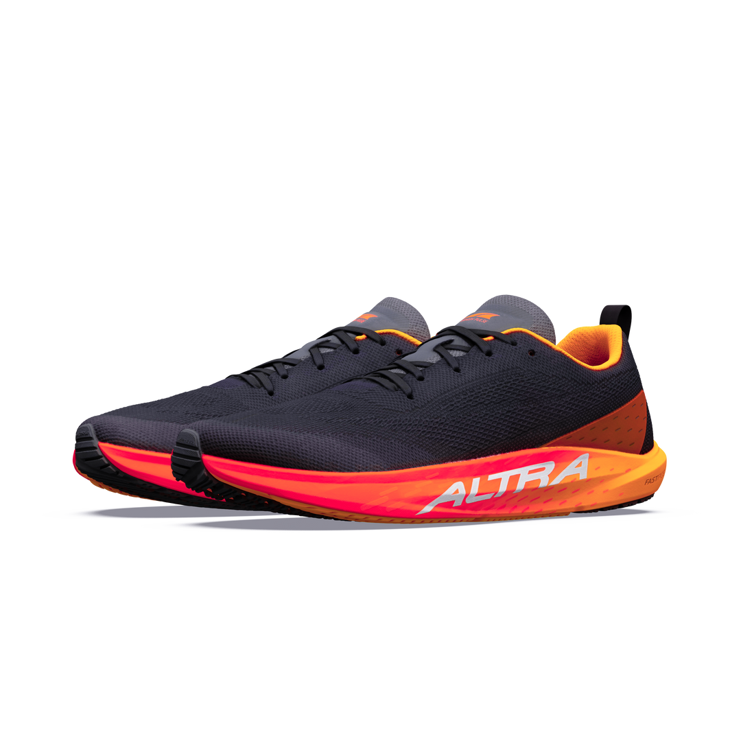 Altra Mens Vanish Pulse - Black/silver/orange Pop