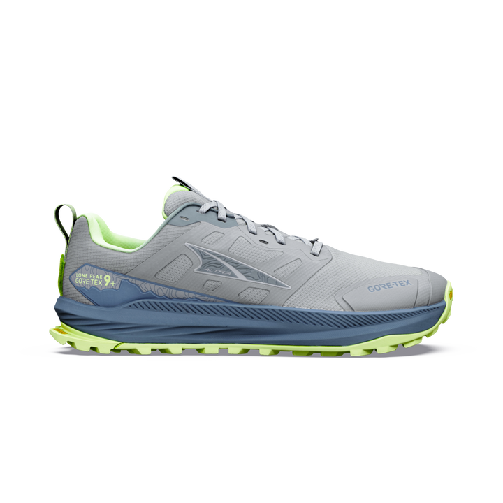 Altra Mens Lone Peak 9+ Gtx - Ult Gry/trbulnce/shrp Grn