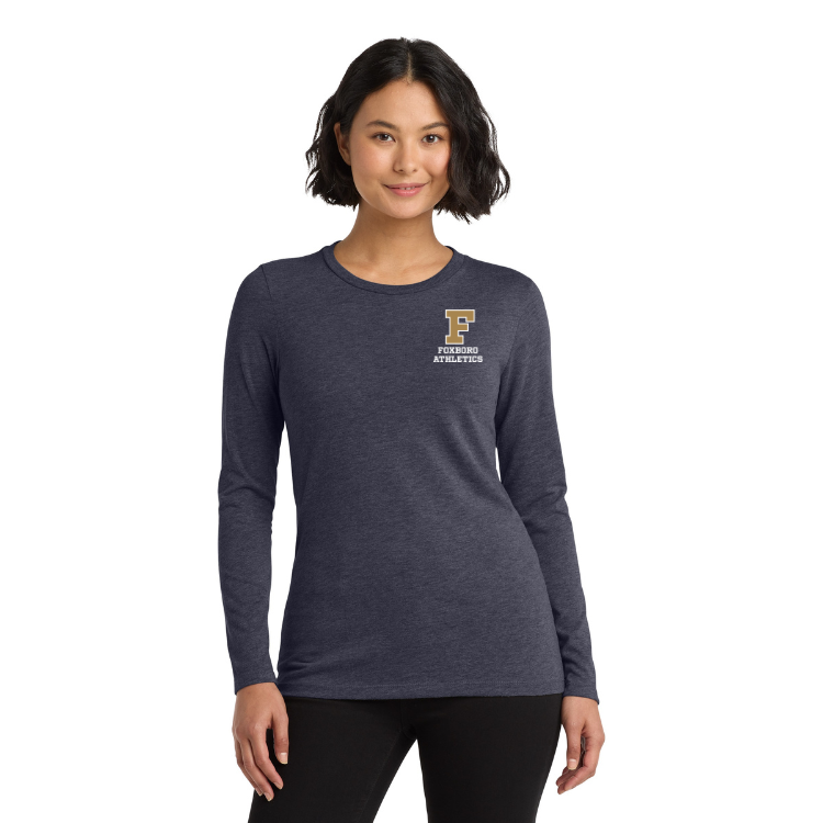 Foxboro High School - Women's Triblend Long Sleeve Tee (AL6008)