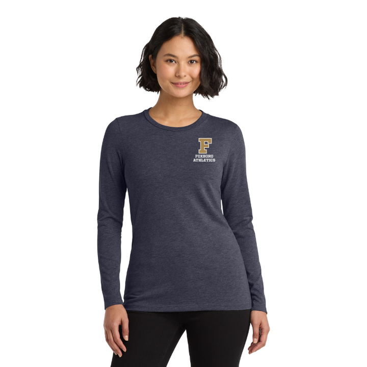 Foxboro High School - Women's Triblend Long Sleeve Tee (AL6008)
