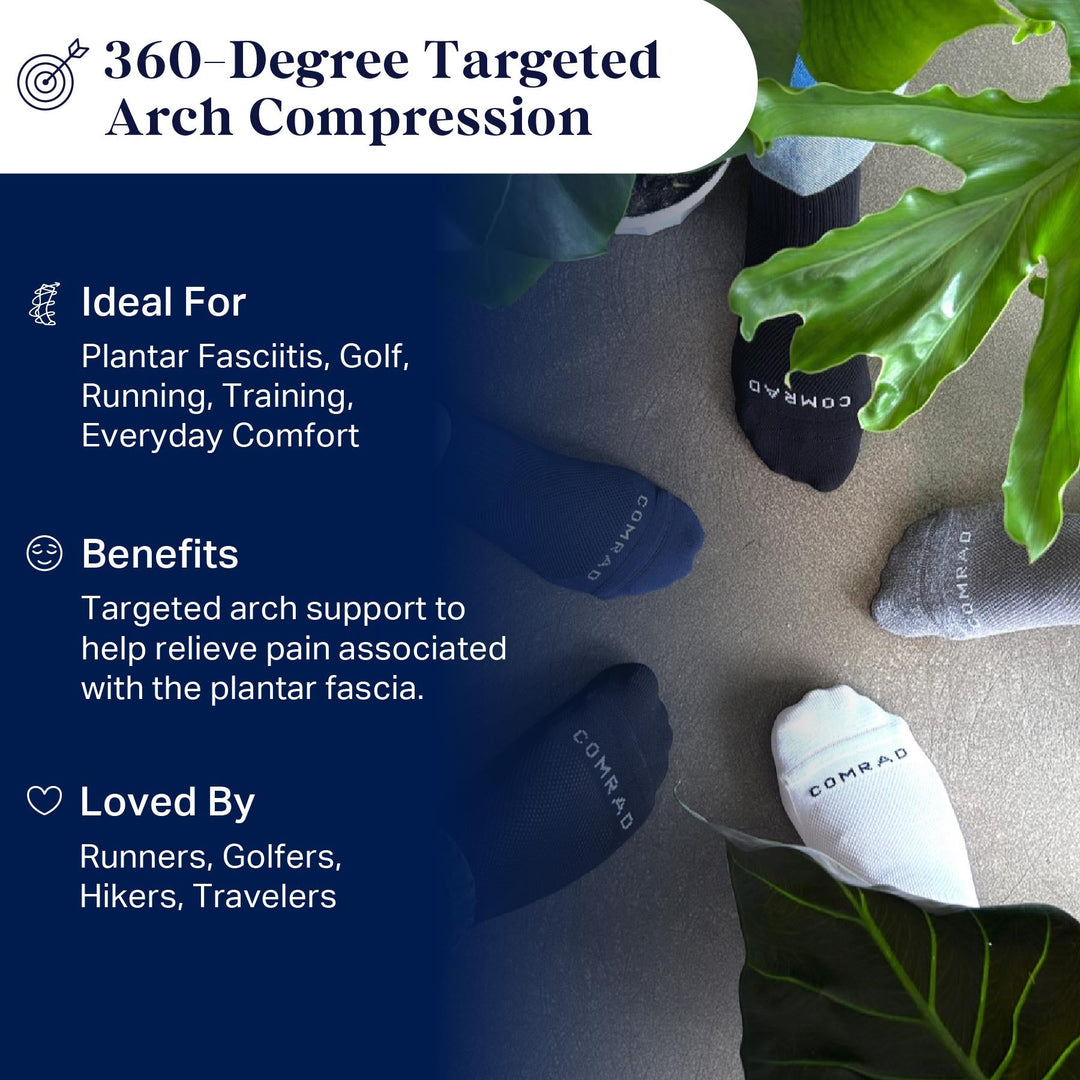 Ankle Compression Socks - 4 Pack