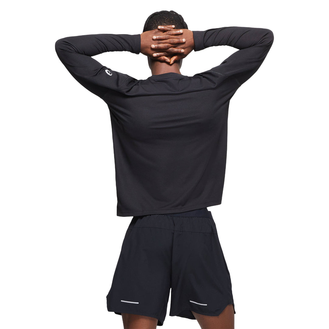 Los Angeles Road Runners / ASICS Men's Ready Set Long Sleeve Tee Black (2011b459) (LARR-01, LA-35)