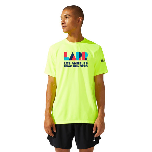 Los Angeles Road Runners / ASICS Men's Ready Set Short Sleeve Tee Safety Yellow (2011b458) (LARR-02, LA-34)