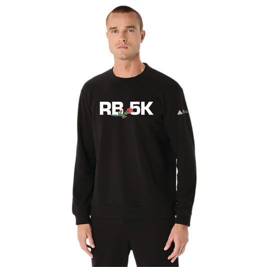 2026 Rose Bowl 5K - ASICS Unisex Sweat Crew Neck Top Performance Black (2031E908) (RB26-08)
