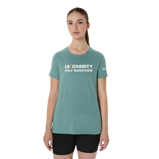 2026 Los Angeles Charity Half Marathon - ASICS Women's Short Sleeve Tee Celadon (2012D014) (LA26-21)