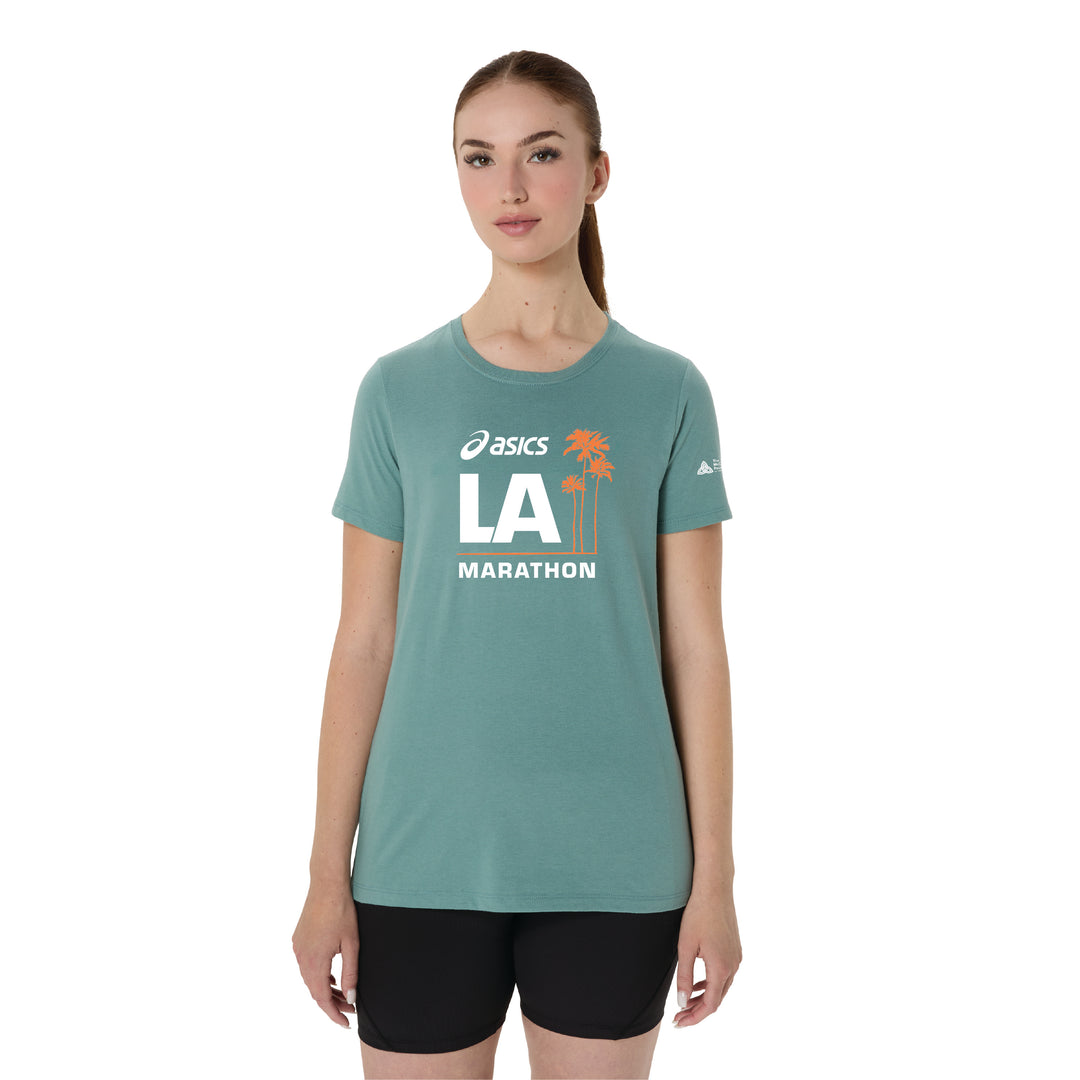 2026 ASICS Los Angeles Marathon - ASICS Women's Short Sleeve Tee Celadon (2012D014) (LA26-06)