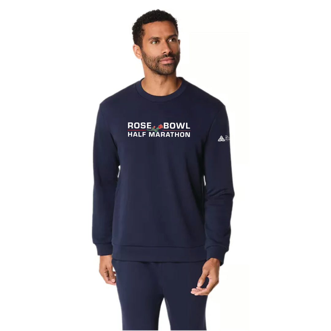 2026 Rose Bowl Half Marathon - ASICS Sweat Crew Neck Top Midnight (2031E908) (RB26-02)