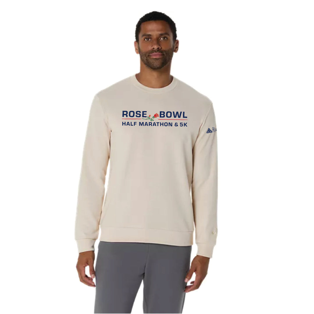 2026 Rose Bowl Half Marathon & 5K - ASICS Sweat Crew Neck Top Oatmeal (2031E908) (RB26-13)