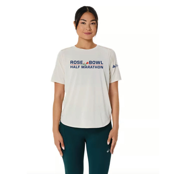 2026 Rose Bowl Half Marathon - ASICS Women's Road SS Top - Birch (2012C969) (RB26-01)