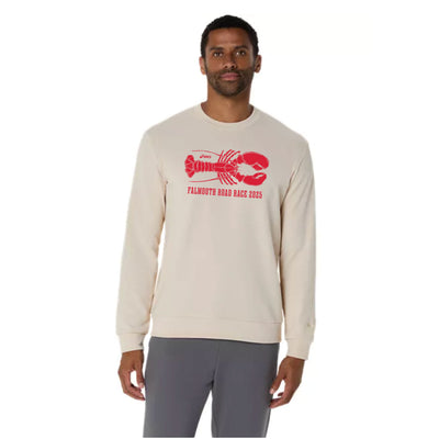 Falmouth Road Race 2025 - ASICS Sweat Crew Neck Top Oatmeal (2031E908) (FRR-01)