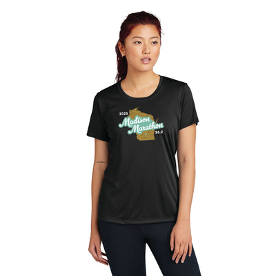Maratón de Madison 2025 - Camiseta de competidora Posicharge para mujer