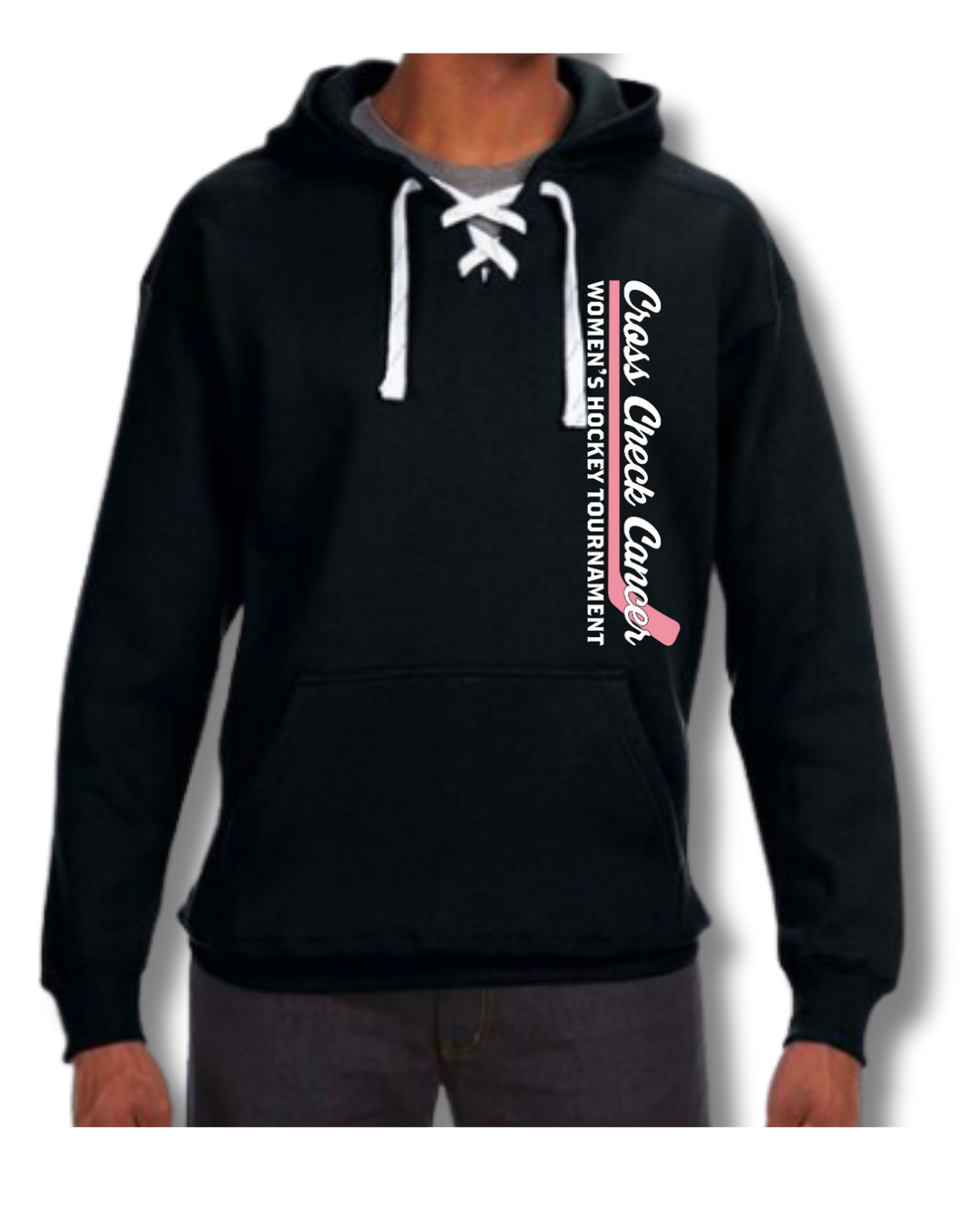 Sudadera con capucha y encaje deportivo Cross Check (JA8830)