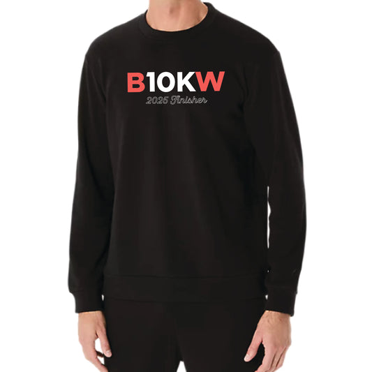 Boston 10K for Women Finisher - ASICS Sweat Crew Neck Top Performance Black Unisex (2031E908) (B084)