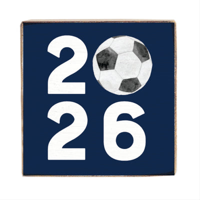 2026 Soccer Block Sign