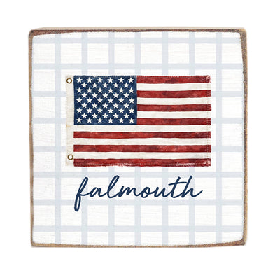 ASICS Falmouth Road Race 2026 - Vintage Flag Block Sign