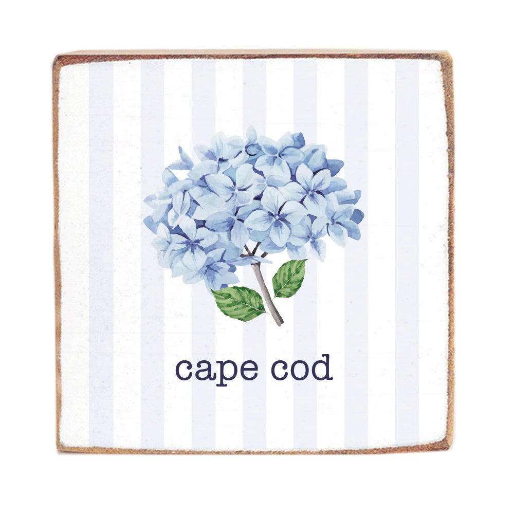 Blooming Hydrangea Personalized Block Sign