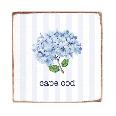 Blooming Hydrangea Personalized Block Sign