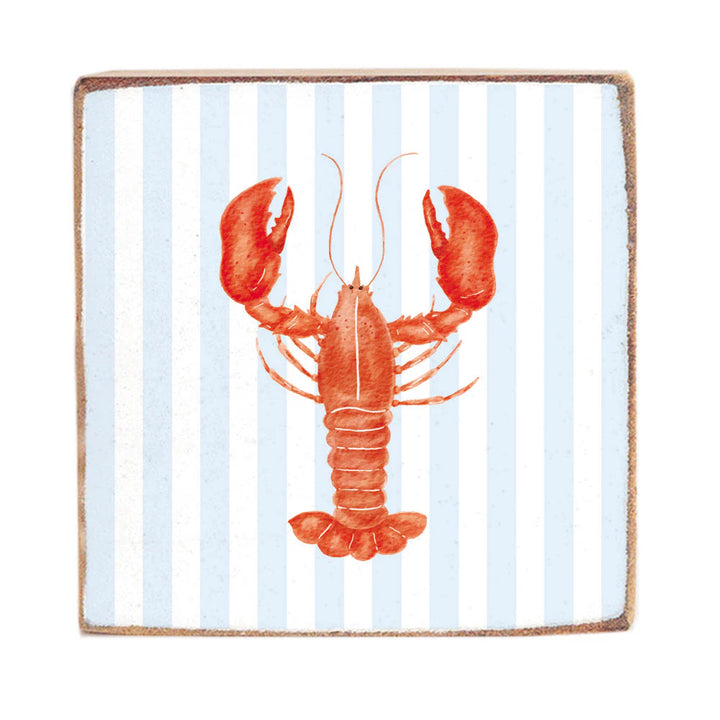 Seaside Lobster Block Sign