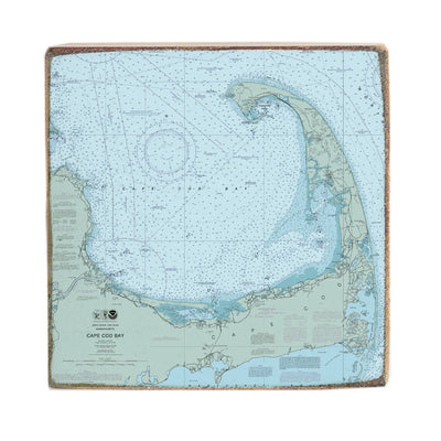 Cape Cod Map Block Sign