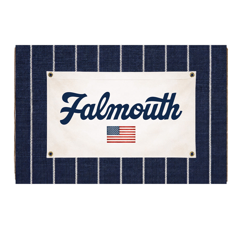 ASICS Falmouth Road Race 2026 - Striped Flag XL Block Sign