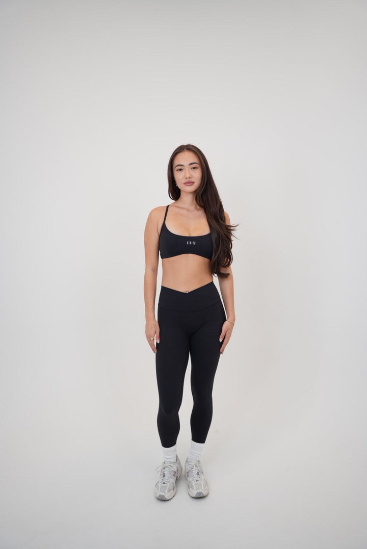 My Time Is Divine Black Cross-Back Butter Soft Bra