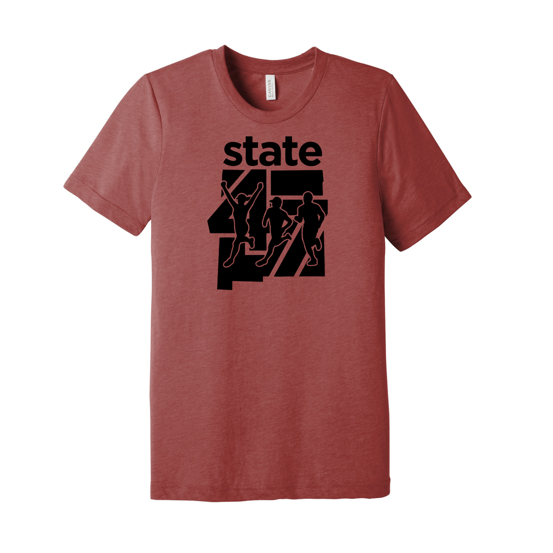 Wanderlust Running State 47 - Unisex Triblend Short Sleeve Tee (BC3413)