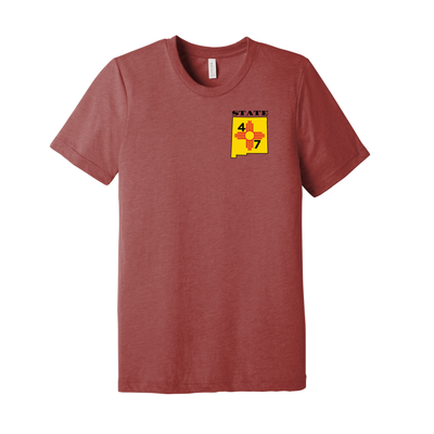 Wanderlust Running State 47 - Unisex Triblend Short Sleeve Tee (BC3413)