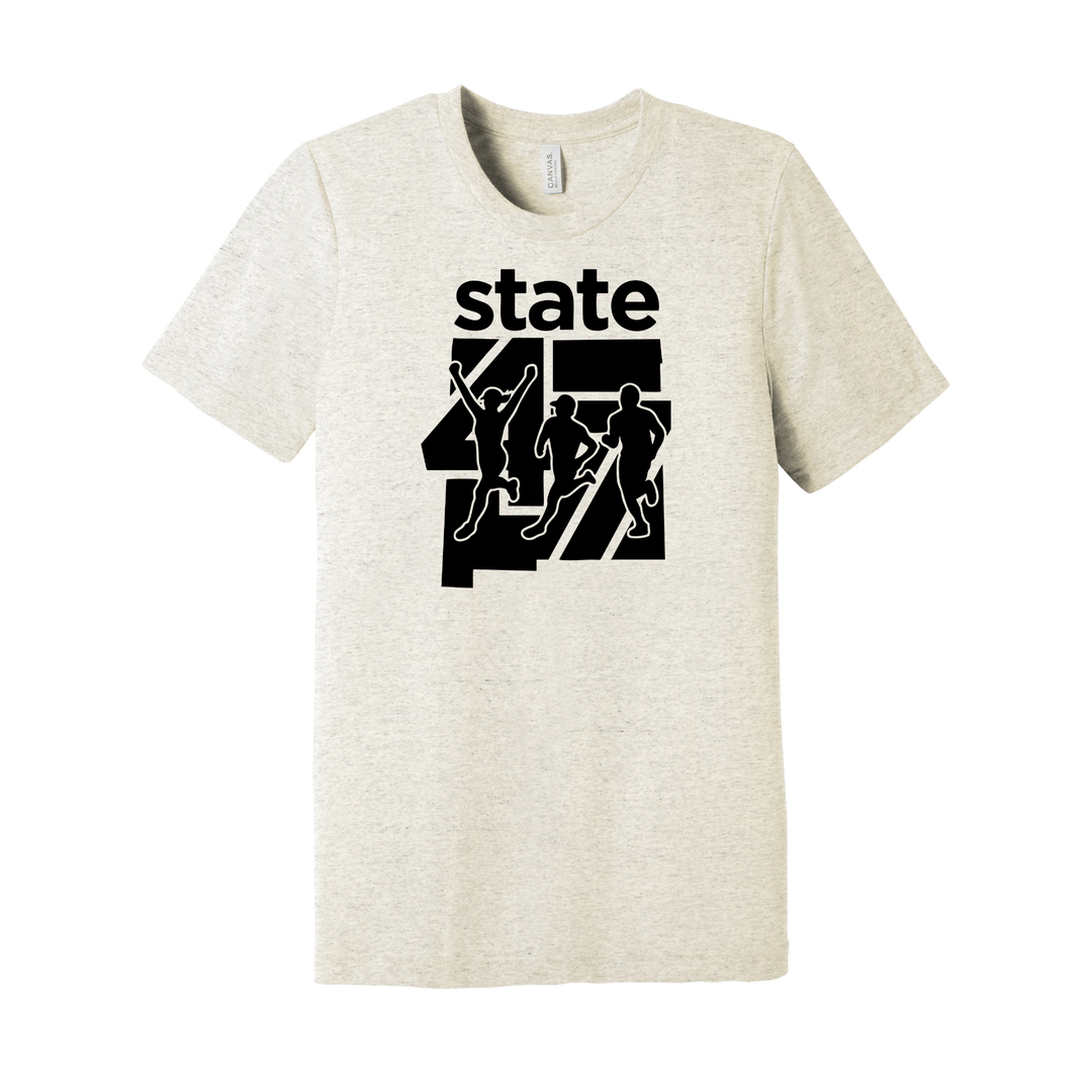 Wanderlust Running State 47 - Unisex Triblend Short Sleeve Tee (BC3413)