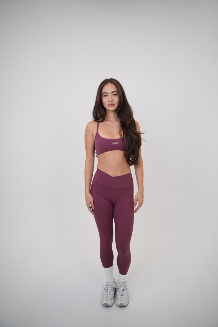My Time Is Divine Plum Sculpt V-Waist Legging