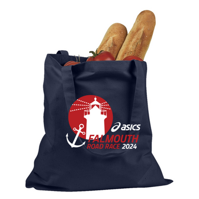 Falmouth Road Race 2024 - Navy Tote Bag (BE007)