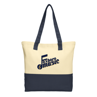 Foxboro Music - Port Authority® Colorblock Cotton Tote (BG414)