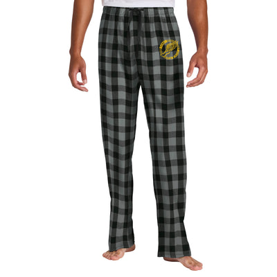 Boston Latin Academy T&F - Pantalón unisex de franela a cuadros (DT1800)