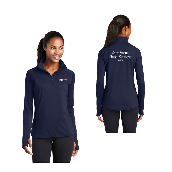 Boston 10K for Women - Women's 1/4-Zip Pullover (LST850)