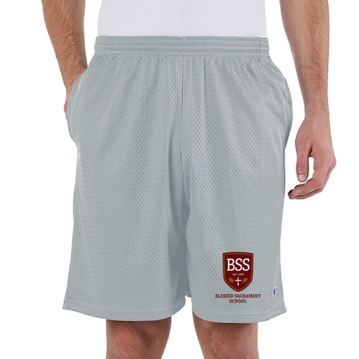 Pantalón corto de malla con bolsillos para adultos BSS Champion (81622)