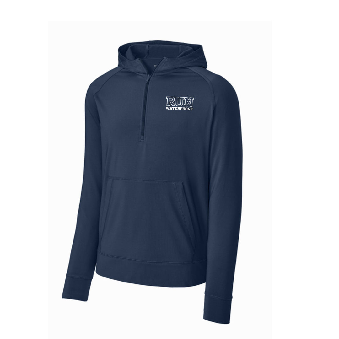Waterfront 5K - Sport-Tek® Sport-Wick® Stretch 1/2-Zip Hoodie- True Navy (ST856)