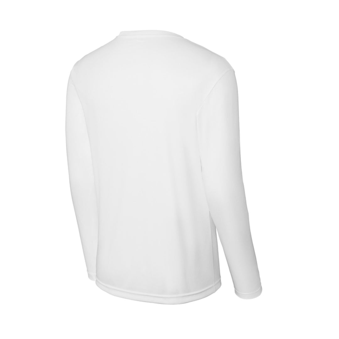 Waterfront 5K Official Logo - White Unisex Long Sleeve Performance Tee (ST350LS)